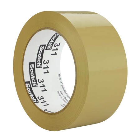 3M Scotch Box Sealing Tape 311 Tan, 48 Mm X 100 M XG700005869